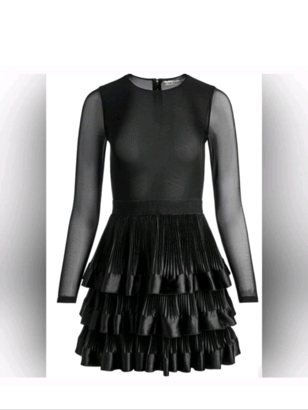 ALICE + OLIVIA CHARA TIERED RUFFLE MINI DRESS SIZE 4 $495 - Picture 6 of 16